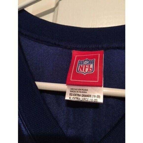 NEW YORK GIANTS JEREMY SHOCKEY SIZE YOUTH XL REEBOK JERSEY **NICE** - Picture 5 of 6